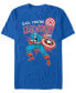 Фото #1 товара Marvel Men's Comic Collection Legendary Like Captain America Short Sleeve T-Shirt