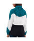 ფოტო #2 პროდუქტის Women's Black, Teal Jacksonville Jaguars Tie Breaker Lightweight Quarter-Zip Jacket