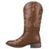 Roper Aster Embroidered Square Toe Cowboy Womens Brown Casual Boots 09-021-0191