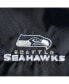 Фото #5 товара Men's College Navy Seattle Seahawks Coaches Classic Raglan Full-Snap Windbreaker Jacket