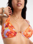 Фото #5 товара ASOS DESIGN monowire bikini top in oversize floral print