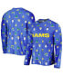 ფოტო #2 პროდუქტის Men's Royal Los Angeles Rams Holiday Repeat Long Sleeve T-shirt