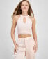 ფოტო #1 პროდუქტის Women's Lila Cutout Seamless Ribbed Lace-Trim Sweater