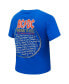 Women's Royal AC/DC Highway to Tour 1979 Baby Doll Cropped T-Shirt