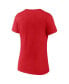 Women's Red St. Louis Cardinals 2022 Postseason Locker Room V-Neck T-shirt