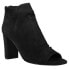 Фото #2 товара VANELi Barney Open Toe Booties Womens Black Dress Casual 307015