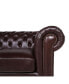 Фото #18 товара Alexandon Leather Chesterfield Tufted Sofa with Roll Arm