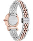 ფოტო #3 პროდუქტის Salvatore Women's Gancini Swiss Two-Tone Stainless Steel Bracelet Watch 28mm
