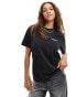 AllSaints Fleurir oversized back print t-shirt in black Черный, XS - EU 30-32 - фото #3