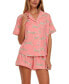 Фото #2 товара Women's 2-Pc Gabriella Printed Shorty Pajamas Set
