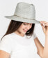 Фото #2 товара Chain Trim Oversized Straw Panama Hat