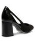 ფოტო #10 პროდუქტის Women's Barclay Pointed Toe T Strap Block Heel Pumps