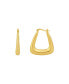 Фото #2 товара 18K Gold Plated or Silver Plated Hoop Earring