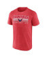 Фото #3 товара Men's Heathered Red Washington Capitals Prodigy Performance T-shirt