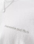 Фото #4 товара Abercrombie & Fitch vintage blank logo premium oversized fit t-shirt in white