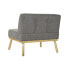 Фото #4 товара Кресло мягкое DKD Home Decor Деревянное Темно-серое (80 x 66 x 72 см)