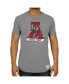 Фото #1 товара Men's Heathered Gray Alabama Crimson Tide Vintage-Like 1974-2000 Logo Tri-Blend T-shirt