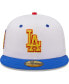 Фото #3 товара Men's White, Royal Los Angeles Dodgers 75th World Series Cherry Lolli 59FIFTY Fitted Hat