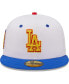 ფოტო #3 პროდუქტის Men's White, Royal Los Angeles Dodgers 75th World Series Cherry Lolli 59FIFTY Fitted Hat