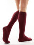 Фото #7 товара ASOS DESIGN knee high sock in dark red