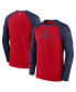 Men's Red, Navy Minnesota Twins Game Authentic Collection Performance Raglan Long Sleeve T-shirt