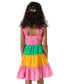 Фото #2 товара Little Girls Crochet Colorblocked Dress