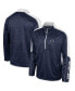Men's Navy Houston Cougars Marled Half-Zip Jacket