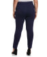 Фото #2 товара Plus Size Classic Fit Pull-On Ankle Pant with Zipper Detail