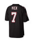 Men's Michael Vick Black Atlanta Falcons Big and Tall 2002 Retired Player Replica Jersey
