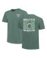 Women's Green Michigan State Spartans Comfort Colors Checkered Mascot T-Shirt