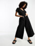 ASOS DESIGN soft denim jumpsuit in black