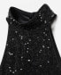 Фото #4 товара Women's Sequin Halter Top