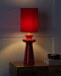 Фото #2 товара Настольная офисная лампа Beliani Moderne Lampe mit Schirm aus Kunstwildleder
