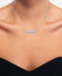 ფოტო #2 პროდუქტის Lab-Created Diamond Cluster Bar Necklace (1/4 ct. t.w.) in Sterling Silver, 16" + 2" extender