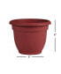 AP0613 Ariana Planter with Self-Watering Disk, Burnt Red - 6 inches