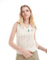 Фото #1 товара Dickies ingalls knitted vest in off white