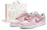 Фото #1 товара 【定制球鞋】 Nike Dunk Low 蔷薇下的秘密 初一文化 特殊礼盒 个性小众 低帮 板鞋 GS 粉 / Кроссовки Nike Dunk Low FD1232-002