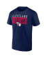 Фото #3 товара Men's Navy Cleveland Guardians Hard To Beat T-Shirt