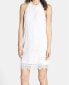 Фото #1 товара BB Dakota Womens 'Jeanne' Floral Lace Halter Shift Dress White Size Medium