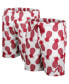 ფოტო #1 პროდუქტის Men's White, Crimson Alabama Crimson Tide Pineapple Swim Shorts