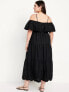 Cold Shoulder Maxi Swing Dress