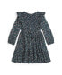 ფოტო #2 პროდუქტის Big Girls Floral Smocked Cotton Jersey Dress