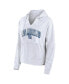 ფოტო #2 პროდუქტის Women's Los Angeles Dodgers Striped Fundamentals Notch Neck Pullover Hoodie