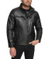ფოტო #4 პროდუქტის Men's Faux Leather Moto Jacket, Created for Macy's