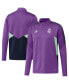 ფოტო #4 პროდუქტის Men's Purple Real Madrid Training AEROREADY Quarter-Zip Top