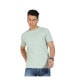 Фото #1 товара Men's Sage Green Basic Regular Fit T-Shirt