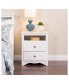 Фото #2 товара Monterey Tall 2-Drawer Nightstand with Open Shelf