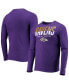 ფოტო #1 პროდუქტის Men's Purple Baltimore Ravens Combine Authentic Split Line Long Sleeve T-shirt