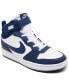 Кроссовки NikeBorough Mid 2 White, Blue Void, 13 - фото #2