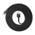 Фото #8 товара Wytrzymały nylonowy kabel przewód USB USB-C 2A 3M czarno-szary